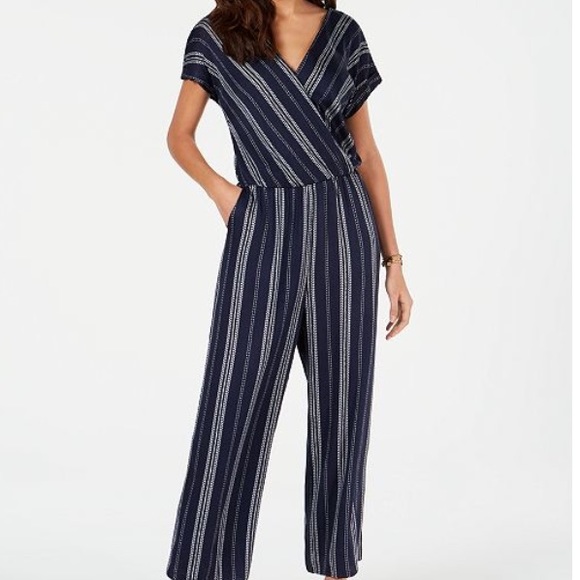 Style & Co. Pants - 🆕 Style and Co Stripe Embroidered Jumpsuit